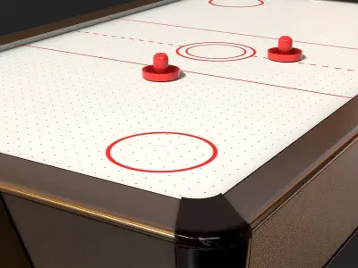 Hockey Table Low-poly 3D model