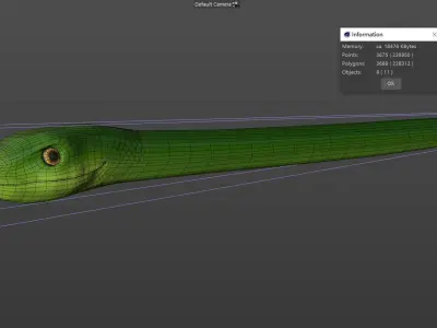 Green Snake 3D model