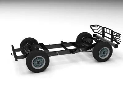SUV Chassis 3D model