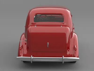 1936 Chevrolet Master De Luxe 4 Door Sports Sedan 3D model