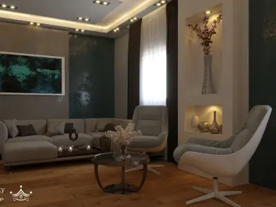 Modern Reception 3D Model 3D model