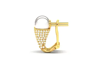 Delicate Fine Earring 3D print model