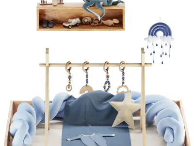 Kids Room Decoration 09 3D model