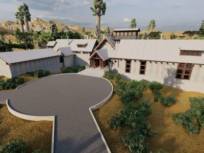 Casa Scene- king villa-modern house 3D model