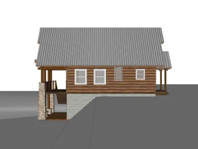 Log House 08 -Archimple LLC 3D model