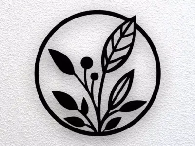 Flower Wall Art 3D print model 7