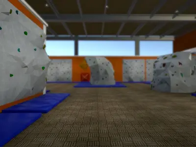 Climbing Hall Environment Pack Low-poly 3D model