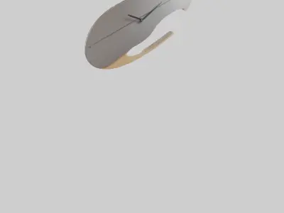 Folding Wall Clock Model Low-poly 3D model