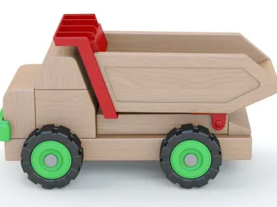 Toy Car Truck Large tip truck 3D model