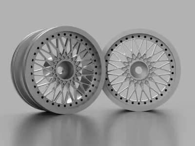 RC Rim BBS RS replica - scale 1-10 3D print model