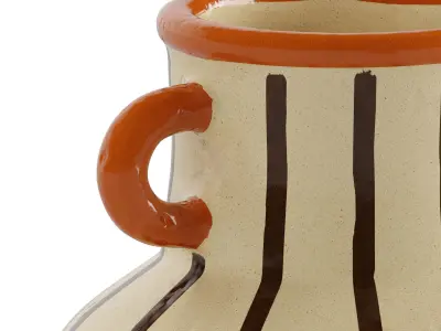 Ceramic vase with handle 3D model