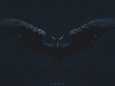 Pegauni Creature Low-poly 3D model