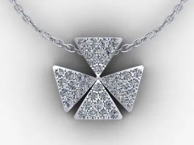 Pendant Gold Diamond 3D print model