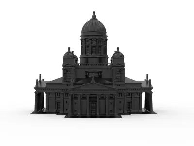 Helsinki Cathedral 3D print model