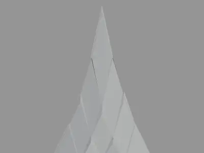 Peak Structure 2nd Version Low-poly 3D model