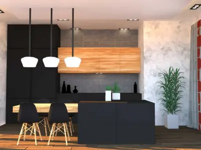 MODERN KITCHEN Free 3D print model