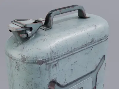 Fuel canister Low-poly 3D model