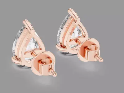 Diamond Earrings  3D print model