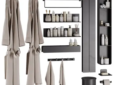 Bathroom accessories SetV33 3D model