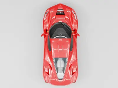 Ferrari LaFerrari Low-poly 3D model