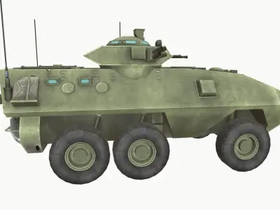 Grizzly CP Low-poly 3D model