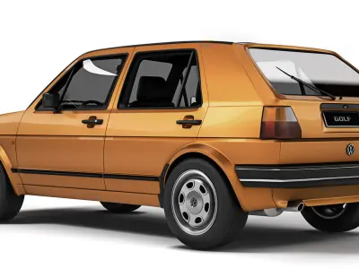Volkswagen Golf II 5-door 1983 3D model