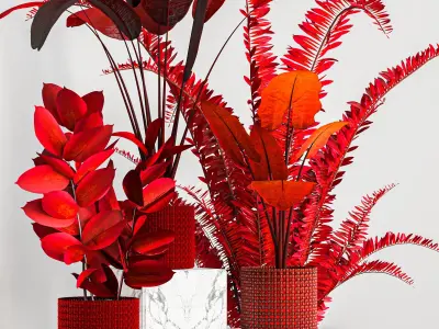 decorative set 48 3D model purchase