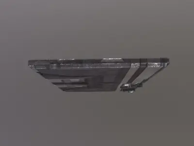 Sci-Fi Door Low-poly 3D model