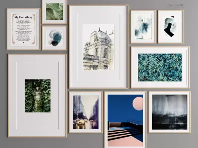 Art Frame 314 Low-poly 3D model