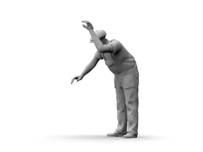 Gas Station Staff 3D print model