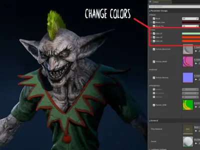 Foolish Goblin - Rigged and Animated Low-poly 3D model
