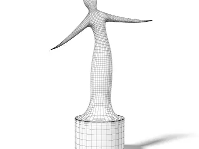 Modern Sculpture 3D Model 3D model