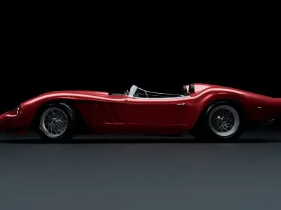 1950s classic speedster 3D model
