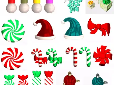 Christmas Season 3D Print Decor and Gift Models Collection 3D print model