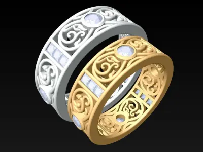 Wedding Rings - N119420 3D print model