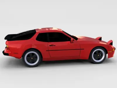 Porsche 944 new rev 3D model