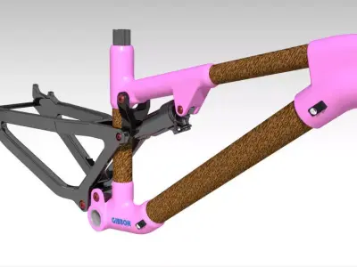 Frame MTB Full Suspension GB3 3D model