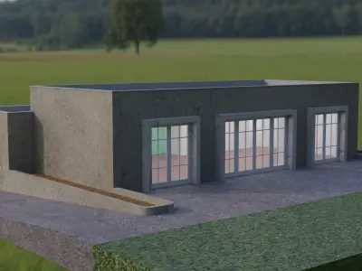 Modern House 3D model 12