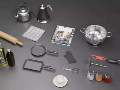 High quality model Kitchenware assets  3D model