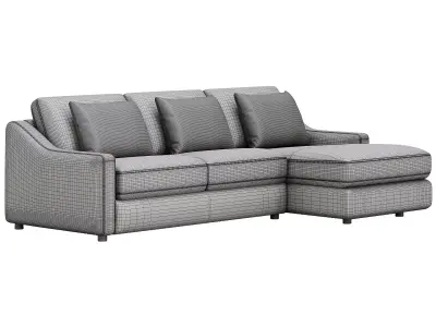 Ashby Sofa Two-Piece Chaise Sectional By Arhaus 3D model