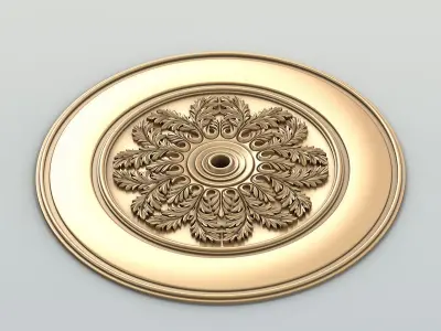 Round rosette 051 3D model