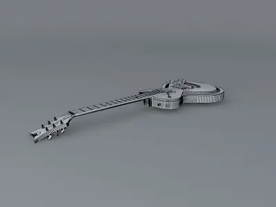 Dean Soltero guitar with AAA curly maple top  Free 3D model