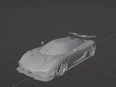 Koenigsegg Agera Model 3D Low-poly 3D model