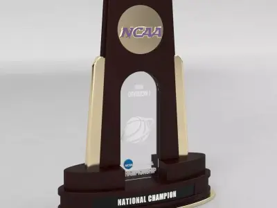 NCAA National Basketball Championship Trophy 3D model
