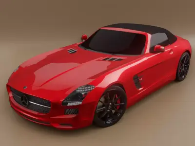 mercedes benz sls amg roadster 3D model