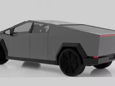 Tesla Cybertruck  interior and exterior 3D model