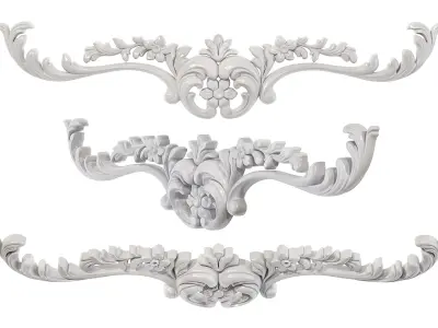 Classic carved 207 3D model