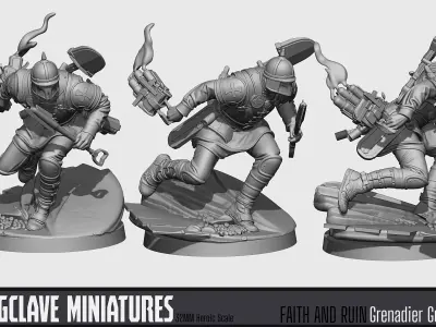 Grenadier Gustl - Zug 7 Warband - Combat Engineer 3D print model