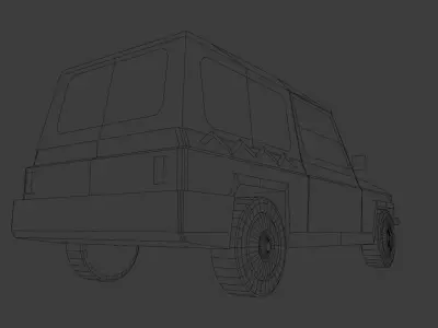 Automeccanica Zebra Low-poly 3D model