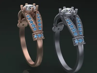 jewelry ring14 3D print model